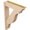 Ekena Millwork 8-in W x 34-in D x 46-in H Funston Trad Rough Cedar Woodgrain TimberThane Outlooker, Primed Tan OUTUR080X34X46FST04RCPR - alternate 5